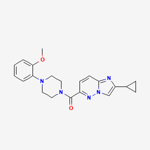 1-{2-cyclopropylimidazo[1,2-b]pyridazine-6-carbonyl}-4-(2-methoxyphenyl)piperazine