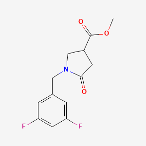 methyl 1-[(3,5-difluorophenyl)methyl]-5-oxopyrrolidine-3-carboxylate