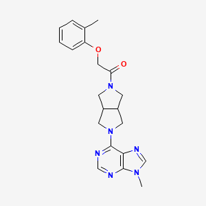 1-[5-(9-methyl-9H-purin-6-yl)-octahydropyrrolo[3,4-c]pyrrol-2-yl]-2-(2-methylphenoxy)ethan-1-one