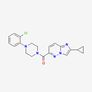 1-(2-chlorophenyl)-4-{2-cyclopropylimidazo[1,2-b]pyridazine-6-carbonyl}piperazine