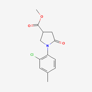 methyl 1-(2-chloro-4-methylphenyl)-5-oxopyrrolidine-3-carboxylate