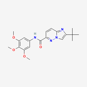 2-tert-butyl-N-(3,4,5-trimethoxyphenyl)imidazo[1,2-b]pyridazine-6-carboxamide