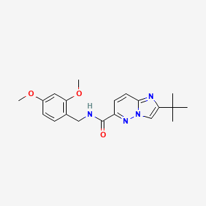 2-tert-butyl-N-[(2,4-dimethoxyphenyl)methyl]imidazo[1,2-b]pyridazine-6-carboxamide