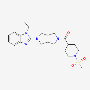 1-ethyl-2-[5-(1-methanesulfonylpiperidine-4-carbonyl)-octahydropyrrolo[3,4-c]pyrrol-2-yl]-1H-1,3-benzodiazole