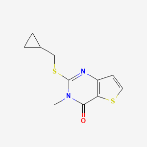 2-[(cyclopropylmethyl)sulfanyl]-3-methyl-3H,4H-thieno[3,2-d]pyrimidin-4-one