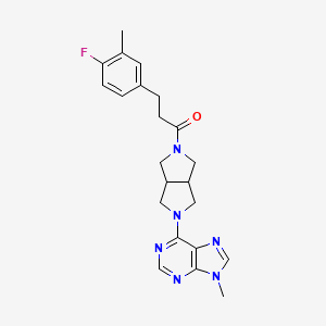 3-(4-fluoro-3-methylphenyl)-1-[5-(9-methyl-9H-purin-6-yl)-octahydropyrrolo[3,4-c]pyrrol-2-yl]propan-1-one