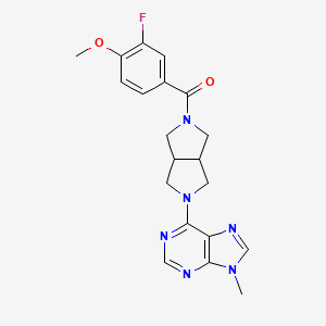 6-[5-(3-fluoro-4-methoxybenzoyl)-octahydropyrrolo[3,4-c]pyrrol-2-yl]-9-methyl-9H-purine