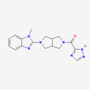 1-methyl-2-[5-(1H-1,2,4-triazole-3-carbonyl)-octahydropyrrolo[3,4-c]pyrrol-2-yl]-1H-1,3-benzodiazole