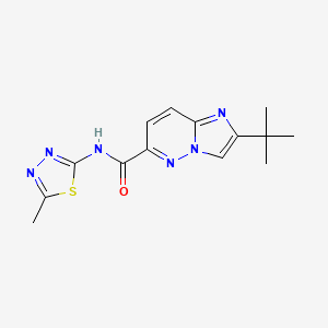 2-tert-butyl-N-(5-methyl-1,3,4-thiadiazol-2-yl)imidazo[1,2-b]pyridazine-6-carboxamide