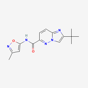 2-tert-butyl-N-(3-methyl-1,2-oxazol-5-yl)imidazo[1,2-b]pyridazine-6-carboxamide