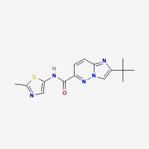 2-tert-butyl-N-(2-methyl-1,3-thiazol-5-yl)imidazo[1,2-b]pyridazine-6-carboxamide