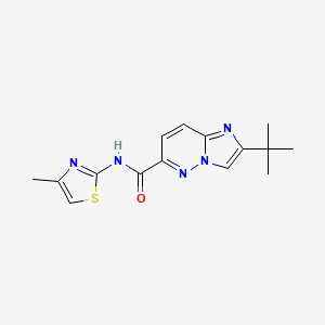 2-tert-butyl-N-(4-methyl-1,3-thiazol-2-yl)imidazo[1,2-b]pyridazine-6-carboxamide