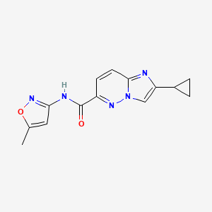 2-cyclopropyl-N-(5-methyl-1,2-oxazol-3-yl)imidazo[1,2-b]pyridazine-6-carboxamide