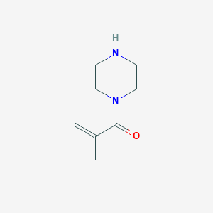 molecular formula C8H14N2O B064554 2-Methyl-1-(piperazin-1-yl)prop-2-en-1-one CAS No. 167982-25-4
