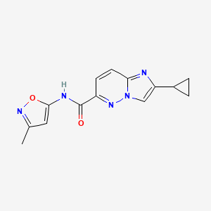 2-cyclopropyl-N-(3-methyl-1,2-oxazol-5-yl)imidazo[1,2-b]pyridazine-6-carboxamide