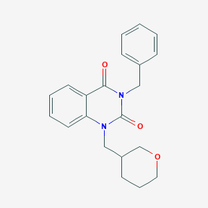 3-benzyl-1-[(oxan-3-yl)methyl]-1,2,3,4-tetrahydroquinazoline-2,4-dione