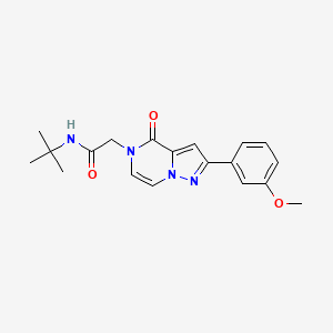 N-tert-butyl-2-[2-(3-methoxyphenyl)-4-oxo-4H,5H-pyrazolo[1,5-a]pyrazin-5-yl]acetamide