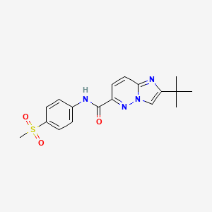 2-tert-butyl-N-(4-methanesulfonylphenyl)imidazo[1,2-b]pyridazine-6-carboxamide