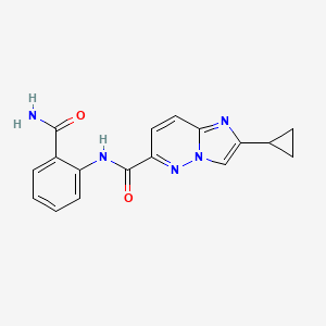 N-(2-carbamoylphenyl)-2-cyclopropylimidazo[1,2-b]pyridazine-6-carboxamide