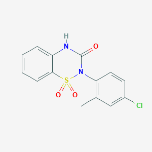 2-(4-chloro-2-methylphenyl)-3,4-dihydro-2H-1??,2,4-benzothiadiazine-1,1,3-trione