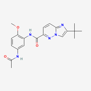 2-tert-butyl-N-(5-acetamido-2-methoxyphenyl)imidazo[1,2-b]pyridazine-6-carboxamide