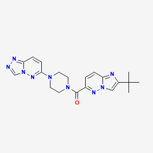 1-{2-tert-butylimidazo[1,2-b]pyridazine-6-carbonyl}-4-{[1,2,4]triazolo[4,3-b]pyridazin-6-yl}piperazine