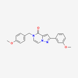 2-(3-methoxyphenyl)-5-[(4-methoxyphenyl)methyl]-4H,5H-pyrazolo[1,5-a]pyrazin-4-one