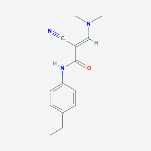 (2E)-2-cyano-3-(dimethylamino)-N-(4-ethylphenyl)prop-2-enamide