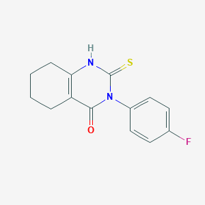 3-(4-fluorophenyl)-2-sulfanylidene-1,2,3,4,5,6,7,8-octahydroquinazolin-4-one