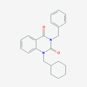 molecular formula C22H24N2O2 B6455847 3-benzyl-1-(cyclohexylmethyl)-1,2,3,4-tetrahydroquinazoline-2,4-dione CAS No. 2549041-91-8