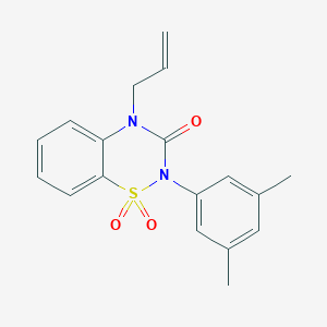 2-(3,5-dimethylphenyl)-4-(prop-2-en-1-yl)-3,4-dihydro-2H-1lambda6,2,4-benzothiadiazine-1,1,3-trione