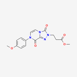 methyl 3-[7-(4-methoxyphenyl)-3,8-dioxo-2H,3H,7H,8H-[1,2,4]triazolo[4,3-a]pyrazin-2-yl]propanoate