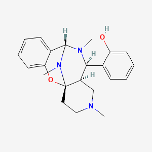 2-[(1S,9R,11R,12R)-10,14,17-trimethyl-2-oxa-10,14,17-triazatetracyclo[7.7.1.0^{1,12}.0^{3,8}]heptadeca-3,5,7-trien-11-yl]phenol