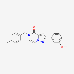 molecular formula C22H21N3O2 B6456023 5-[(2,4-dimethylphenyl)methyl]-2-(3-methoxyphenyl)-4H,5H-pyrazolo[1,5-a]pyrazin-4-one CAS No. 2325805-03-4