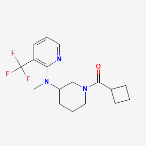 molecular formula C17H22F3N3O B6456024 N-(1-cyclobutanecarbonylpiperidin-3-yl)-N-methyl-3-(trifluoromethyl)pyridin-2-amine CAS No. 2549027-32-7