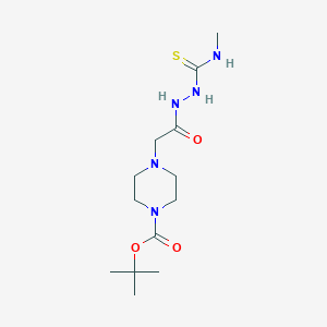 tert-butyl 4-({[(methylcarbamothioyl)amino]carbamoyl}methyl)piperazine-1-carboxylate