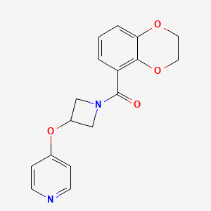 molecular formula C17H16N2O4 B6456132 4-{[1-(2,3-dihydro-1,4-benzodioxine-5-carbonyl)azetidin-3-yl]oxy}pyridine CAS No. 2549048-68-0