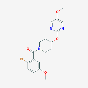 2-{[1-(2-bromo-5-methoxybenzoyl)piperidin-4-yl]oxy}-5-methoxypyrimidine