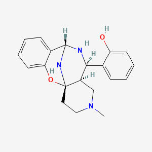 molecular formula C20H23N3O2 B6456301 2-[(1S,9R,11R,12R)-14-methyl-2-oxa-10,14,17-triazatetracyclo[7.7.1.0^{1,12}.0^{3,8}]heptadeca-3,5,7-trien-11-yl]phenol CAS No. 2749758-51-6