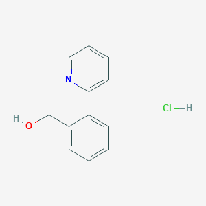 molecular formula C12H12ClNO B6456743 [2-(pyridin-2-yl)phenyl]methanol hydrochloride CAS No. 2549033-96-5