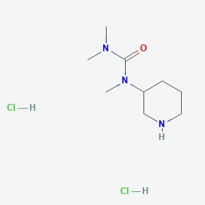 molecular formula C9H21Cl2N3O B6456814 1,3,3-trimethyl-1-(piperidin-3-yl)urea dihydrochloride CAS No. 2549002-57-3