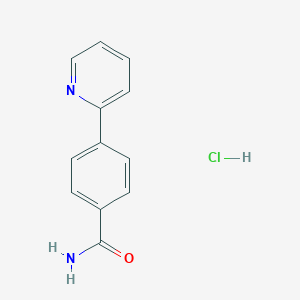 molecular formula C12H11ClN2O B6457050 4-(pyridin-2-yl)benzamide hydrochloride CAS No. 2549021-39-6