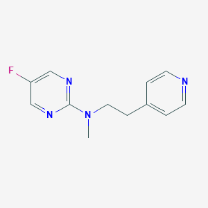 molecular formula C12H13FN4 B6457076 5-fluoro-N-methyl-N-[2-(pyridin-4-yl)ethyl]pyrimidin-2-amine CAS No. 2549022-02-6