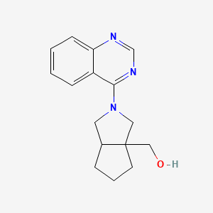 molecular formula C16H19N3O B6457098 [2-(quinazolin-4-yl)-octahydrocyclopenta[c]pyrrol-3a-yl]methanol CAS No. 2548980-66-9