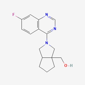 molecular formula C16H18FN3O B6457110 [2-(7-fluoroquinazolin-4-yl)-octahydrocyclopenta[c]pyrrol-3a-yl]methanol CAS No. 2549000-63-5