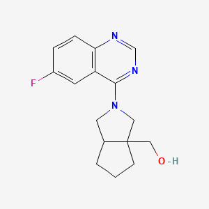 [2-(6-fluoroquinazolin-4-yl)-octahydrocyclopenta[c]pyrrol-3a-yl]methanol