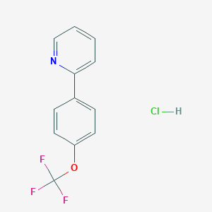 molecular formula C12H9ClF3NO B6457256 2-[4-(trifluoromethoxy)phenyl]pyridine hydrochloride CAS No. 2549028-43-3