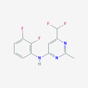 molecular formula C12H9F4N3 B6457453 6-(difluoromethyl)-N-(2,3-difluorophenyl)-2-methylpyrimidin-4-amine CAS No. 2548991-11-1