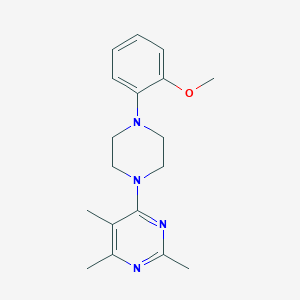 molecular formula C18H24N4O B6457556 4-[4-(2-methoxyphenyl)piperazin-1-yl]-2,5,6-trimethylpyrimidine CAS No. 2549046-65-1