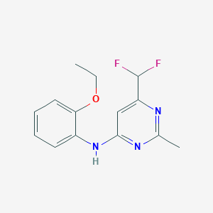 molecular formula C14H15F2N3O B6457558 6-(difluoromethyl)-N-(2-ethoxyphenyl)-2-methylpyrimidin-4-amine CAS No. 2548999-48-8